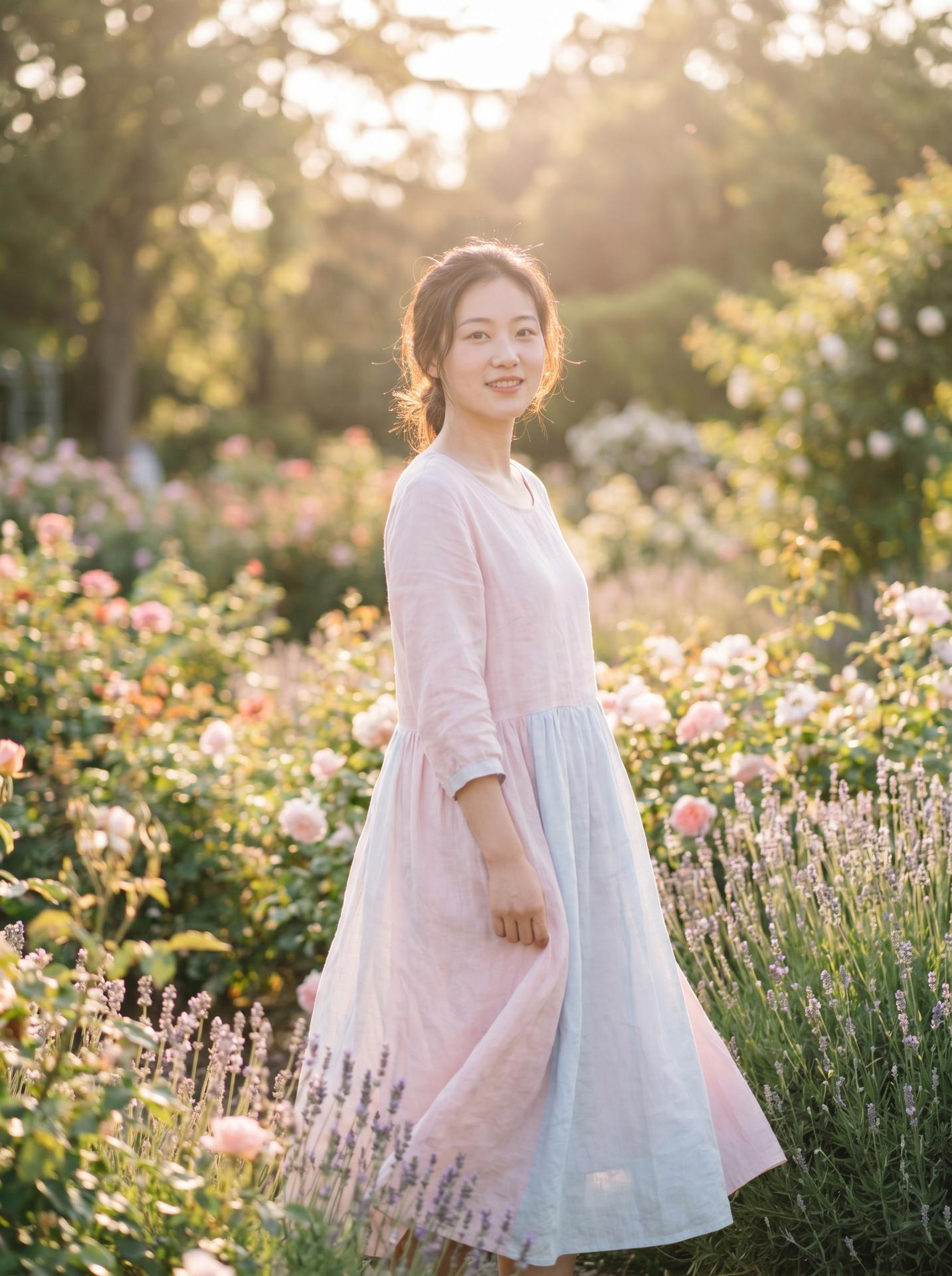 情侣视频美图：清新自然美少女写真